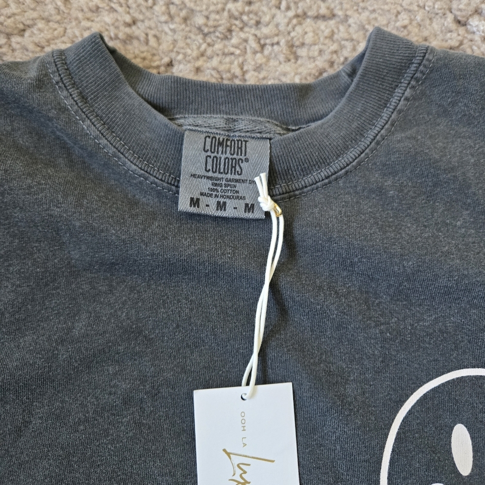 NWT Comfort Color Angel Numbers & Happy‎ Face Unisex Tee Size Medium 100% Cotton - Picture 9 of 12